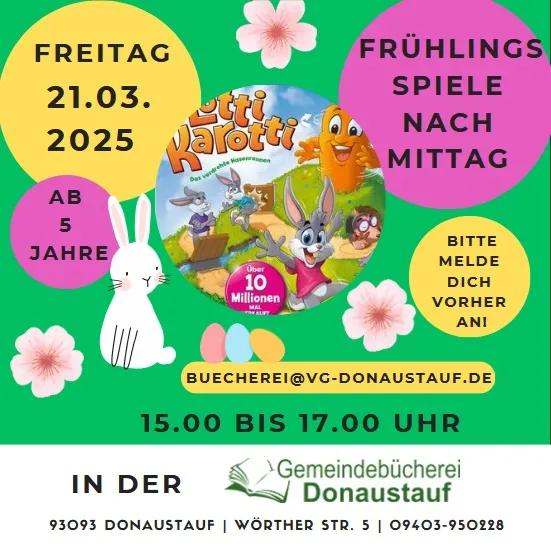 FRÜHLINGS-Spielenachmittag 2025