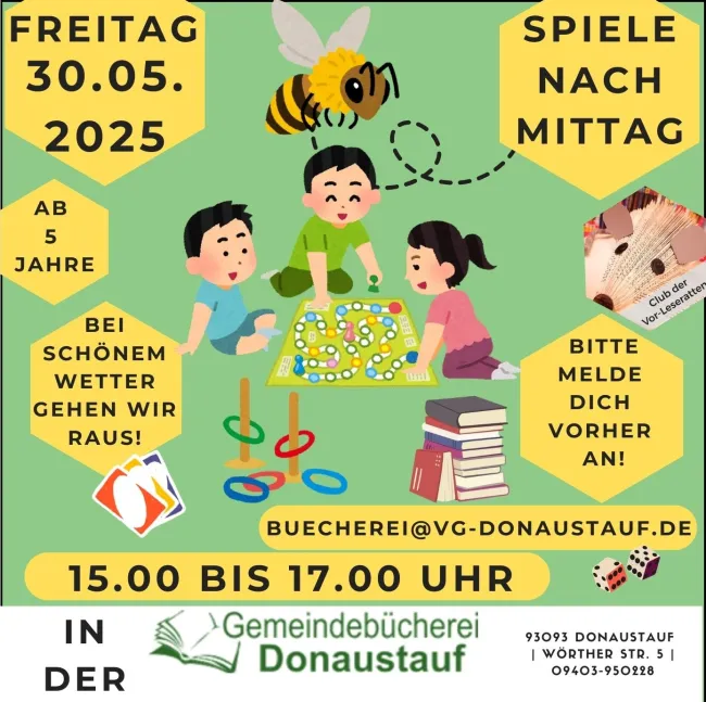 Spielenachmittag meets Vor-Leseratten