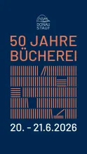 Plakat 50 Jahre Bücherei